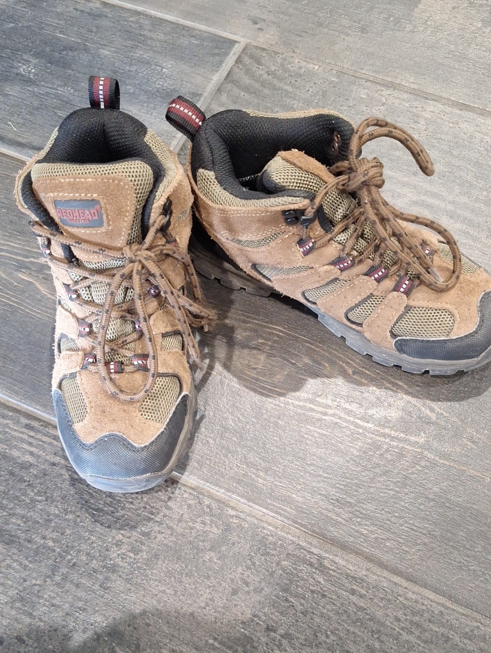 RedHead Tan and Black Trail Hiking Boots